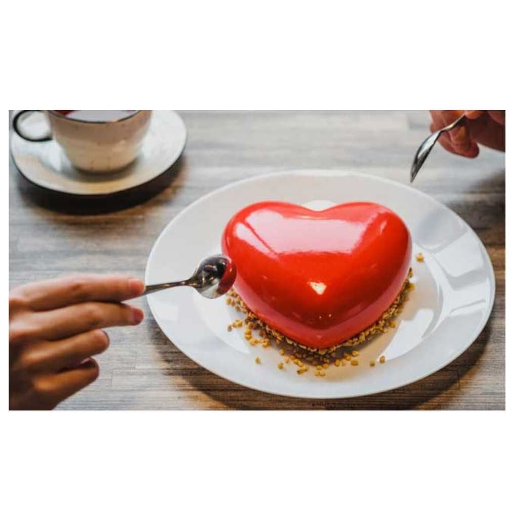 Set da 3 stampi in silicone per dolci stampo a forma di cuore attrezzi pasticceria mini cake