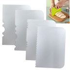 Set da 4 spatole in plastica per decorazione dolci panna e creme attrezzi pasticceria