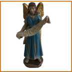 Angelo preseppe in resina 14 cm Statuina decorazioni natalizie