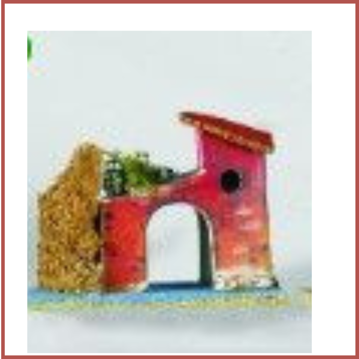 5 Casette per presepe artigianale cartapesta antico decorazioni natale vintage