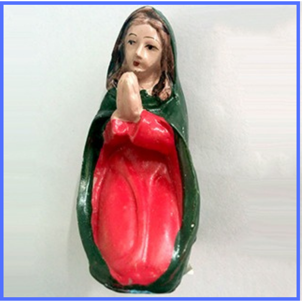 Madonna preseppe in resina 10 cm Statuina madonnina decorazioni natalizie