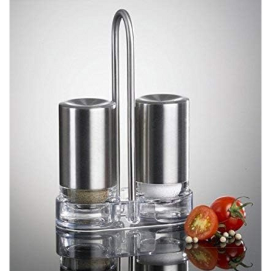 vendita di porta sale e pepe con base emsa prodotto in germania  colore argento contenitore acrillico online su shoppinghome.it