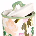 vendita di barattolo in ceramica decorato con le rose con coperchio ermetico onine su shoppinghome.it