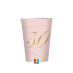 vendita di bicchieri carta party 30 anni ros gold shoppinghome.it
