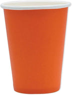 Bicchieri di carta colorati Arancione ideali per party e feste 200ml 25 pezzi