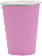 Bicchieri di carta colorati Rosa ideali per party e feste 200ml 25 pezzi
