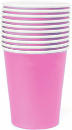 Bicchieri di carta colorati Rosa ideali per party e feste 200ml 25 pezzi