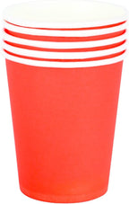 Bicchieri di carta colorati Rosso ideali per party e feste 200ml 25 pezzi