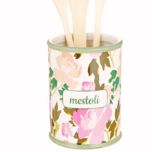 vendita di barattolo ceramica portamestoli con le rose on line su shoppinghome.it