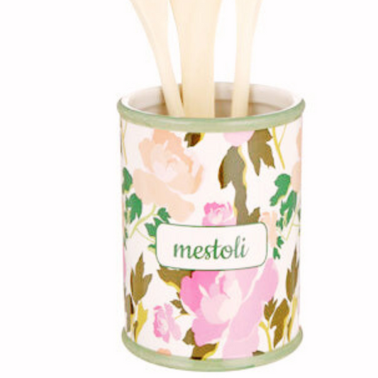 vendita di barattolo ceramica portamestoli con le rose on line su shoppinghome.it