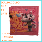 Scaldacollo Invernale da bambina 44 Gatti in pile con elastico regolabile