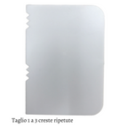 Set da 4 spatole in plastica per decorazione dolci panna e creme attrezzi pasticceria