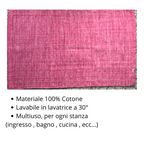 vendita di tappeto multiuso rosa descrizione online su shoppinghome.it 