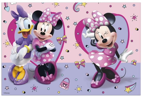 Tovaglia a tema Minnie mouse misura 120x180 cm originale Disney topolina