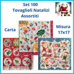 100 Tovaglioli natalizi di carta per la tavola di natale decorazioni casa