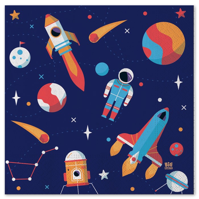vendita di tovaglioli a tema astronauta shoppinghome.it