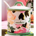 vendita di zuccherier montemaggi con le rose con cucchiaino in cermaica online su shoppinghome.it